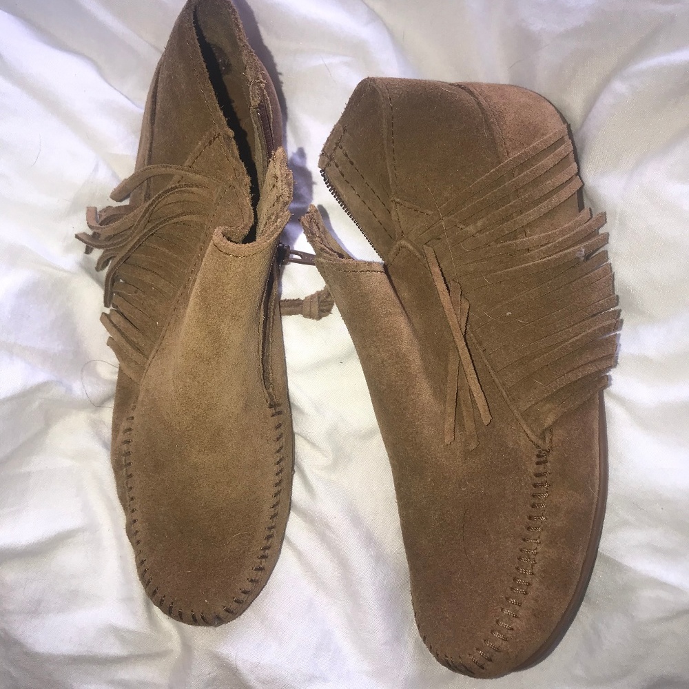 Fringe Ankle Boots